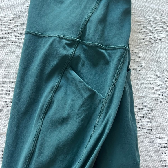 Teal Wunder Train High-Rise Crop with Pockets 23" - Picture 3 of 5